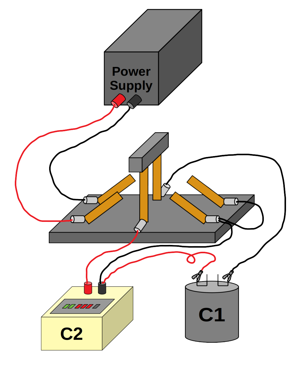 Capacitors in Series (without oscilloscope)