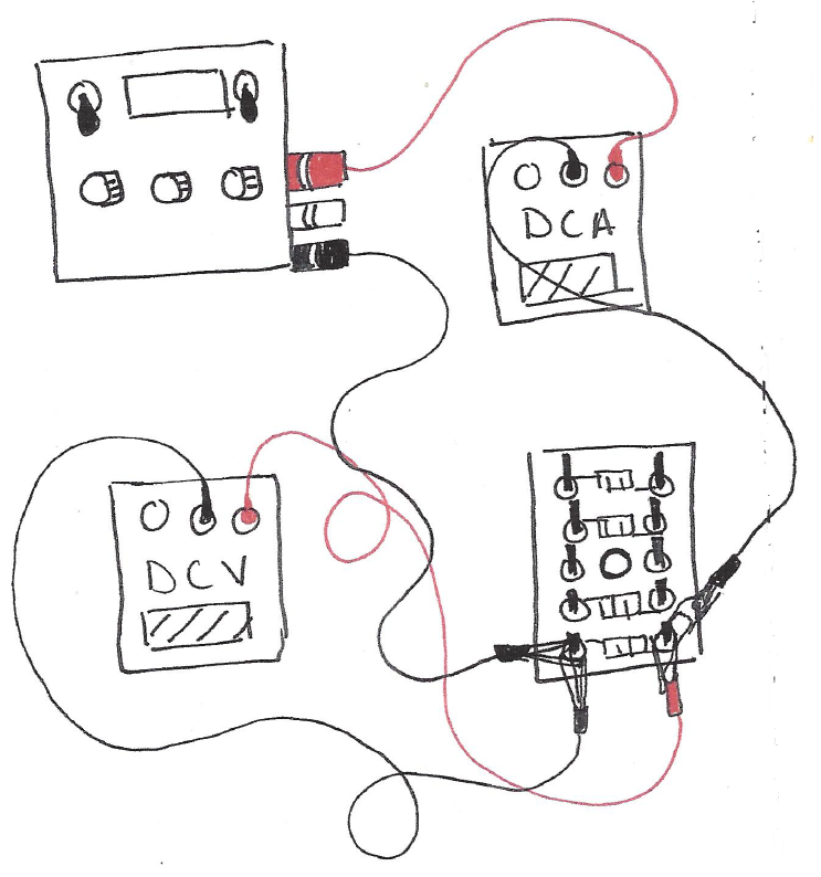 Circuit diagram and physical diagram for Part I